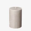 Blockljus Stearin 10x7cm Beige