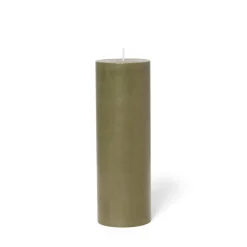 Blockljus Stearin 20x6,8cm Khaki