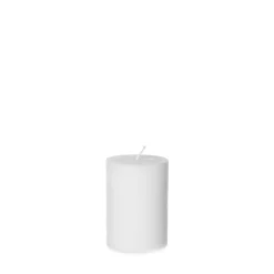 Blockljus Stearin 10x7cm Vit