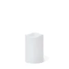 Blockljus Timer LED 11,5x7,5cm Vit