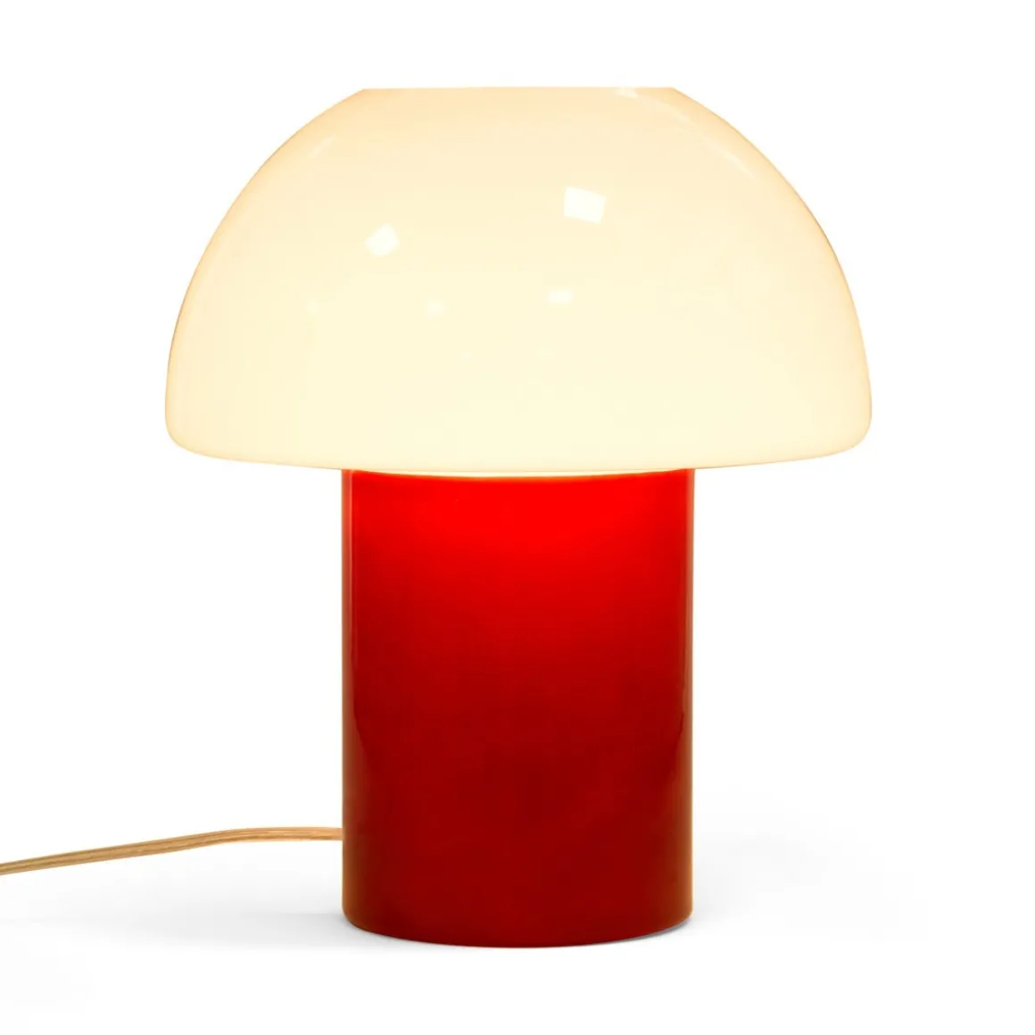 Bordslampa Alba 24x29cm Vit/Vinröd