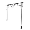 Bordsstång 140-250cm Svart