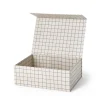 Box Ted 24x33cm Mönstrad Beige/Mole