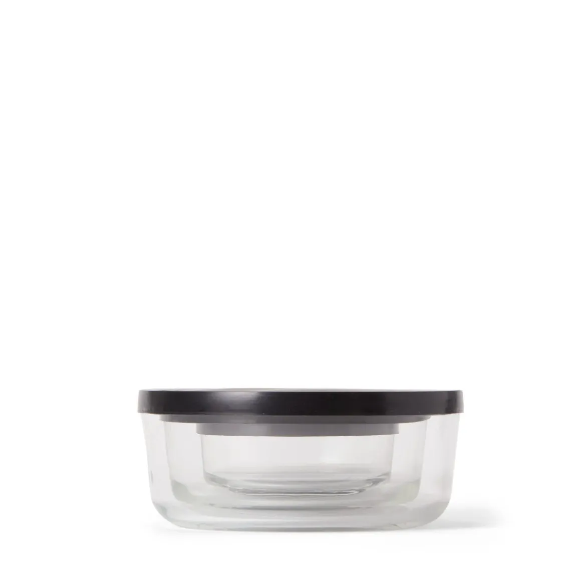Burk Glas Lock 0,3L Låg Svart
