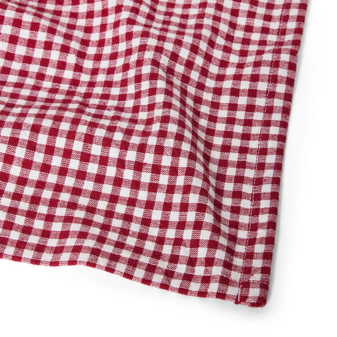 Kökshandduk Check 50x70cm Bomull Röd/Vit