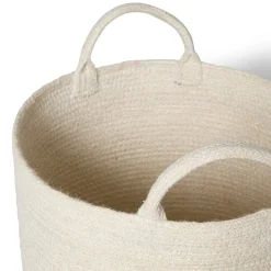 Korg Jute 32x35cm Offwhite