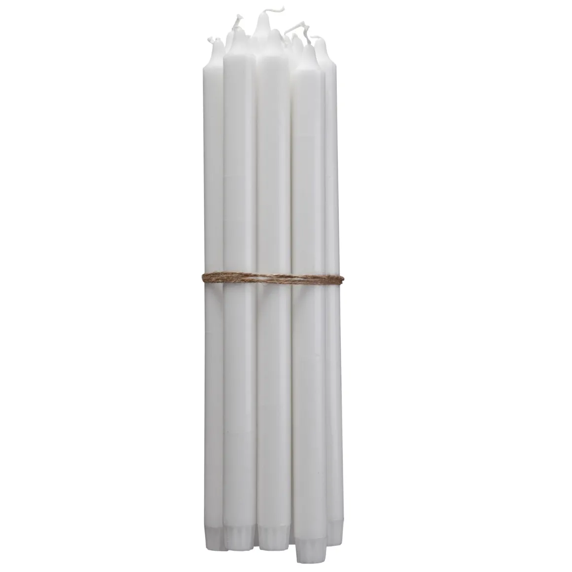 Kronljus Stearin 35cm 10-p Vit
