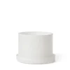 Kruka/Fat Glas 13cm Vit