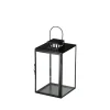 Lykta Metall 30,5cm Svart
