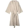 Morgonrock Våfflad One Size Sandbeige