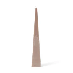 Pyramidljus Stearin 5,8x35cm Sand