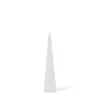 Pyramidljus Stearin 5,8x25cm Vit