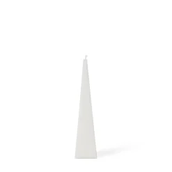 Pyramidljus Stearin 5,8x25cm Vit