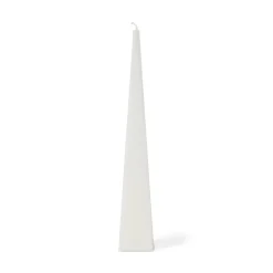 Pyramidljus Stearin 5,8x35cm Vit